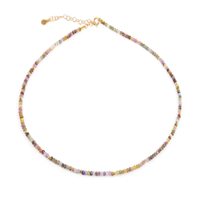 Gargantilla collar piedra zafiro - Mooncolors.es
