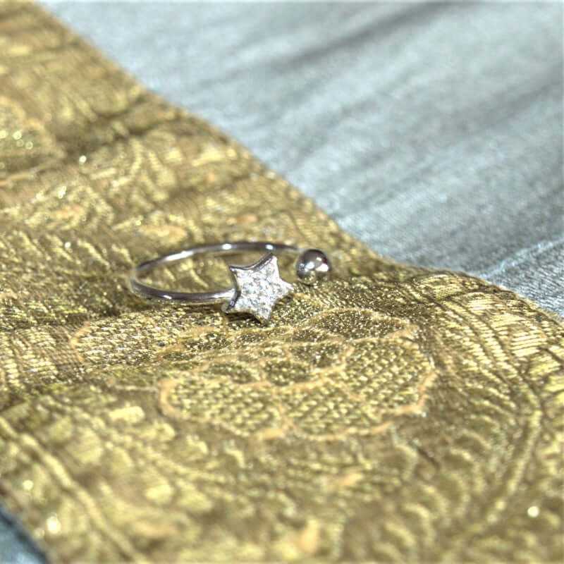 Anillo de plata ajustable