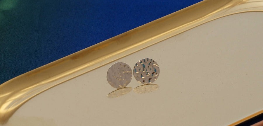Pendientes de plata circulares