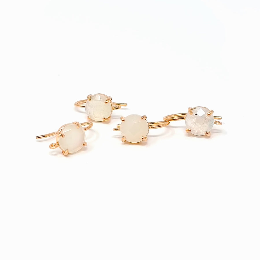 Pendientes de plata con piedra de Luna
