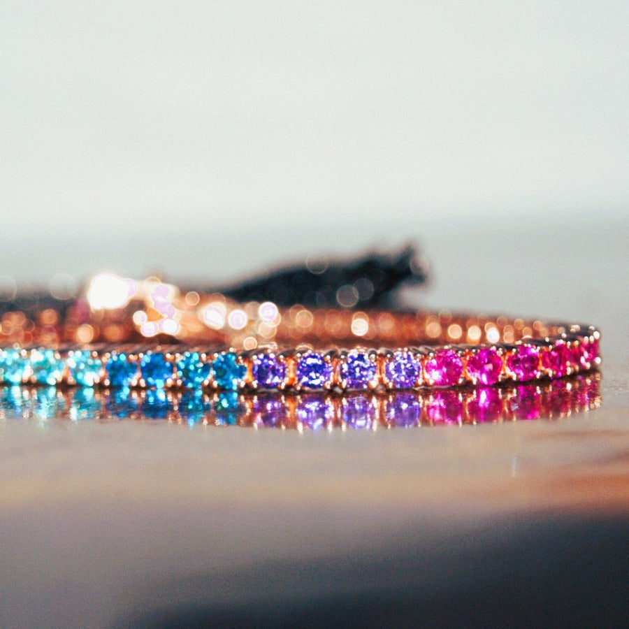 Pulsera de plata riviere con circonitas
