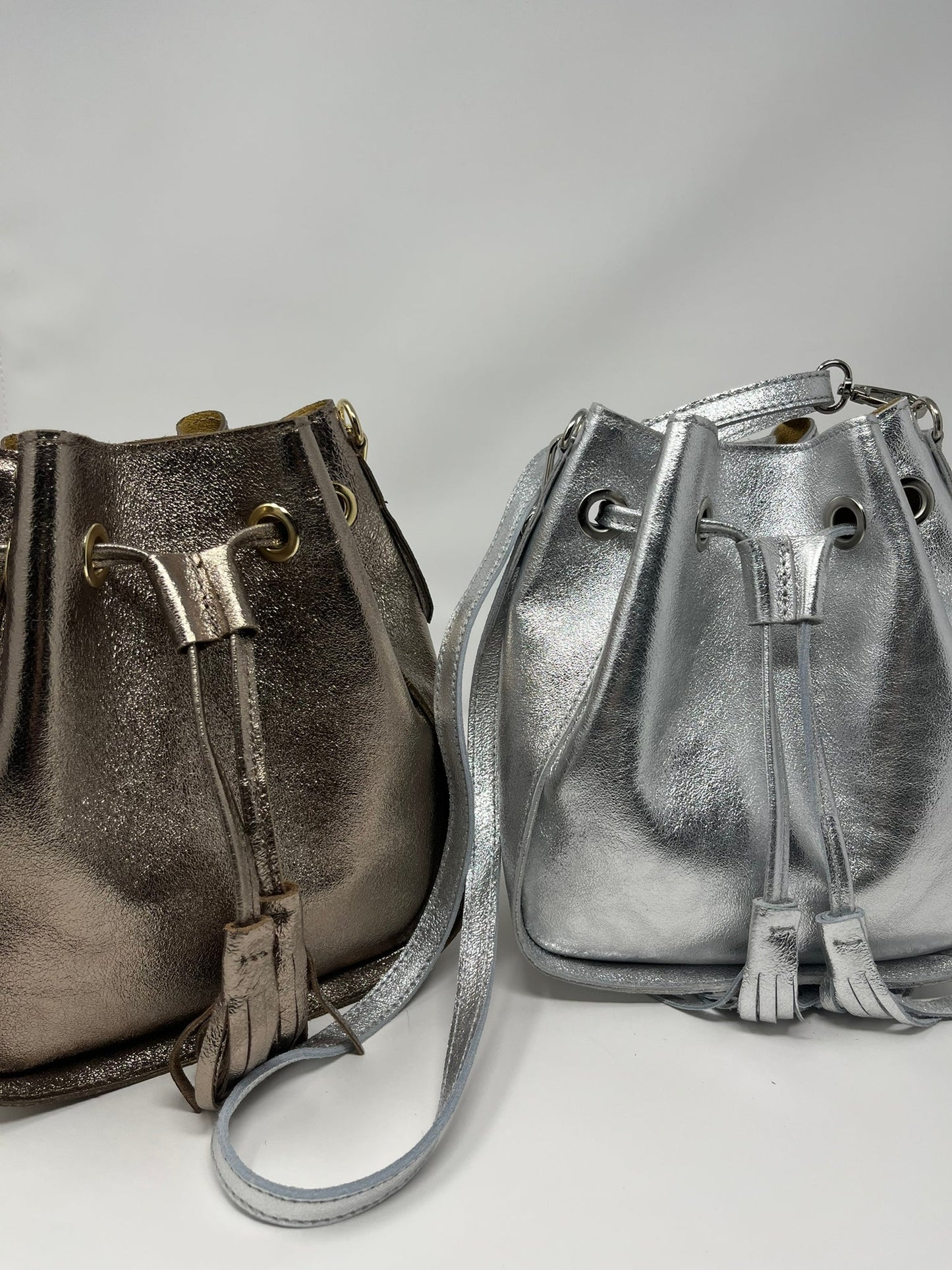 Bolso de piel Midi Bronze - Mooncolors.es