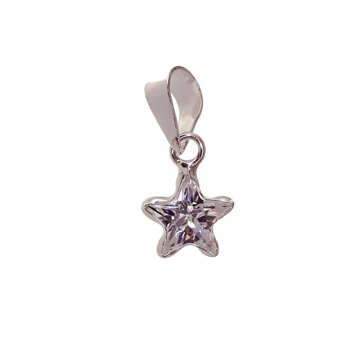 Colgante de plata con circonita estrella