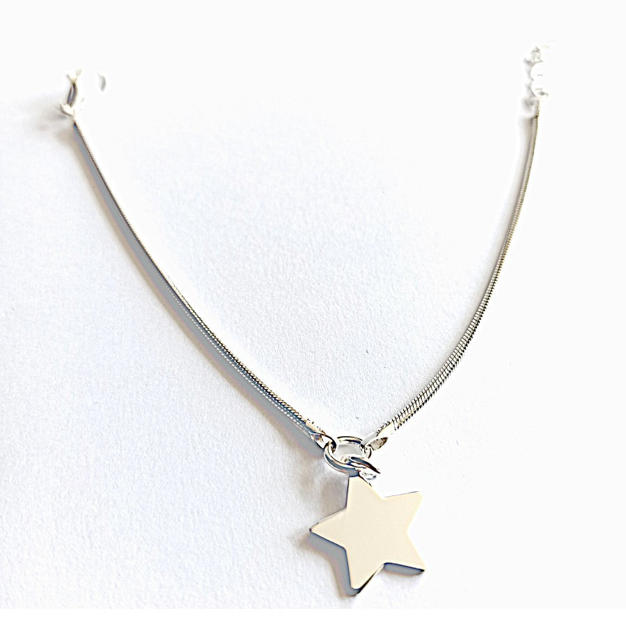 Pulsera de plata para mujer Estrella