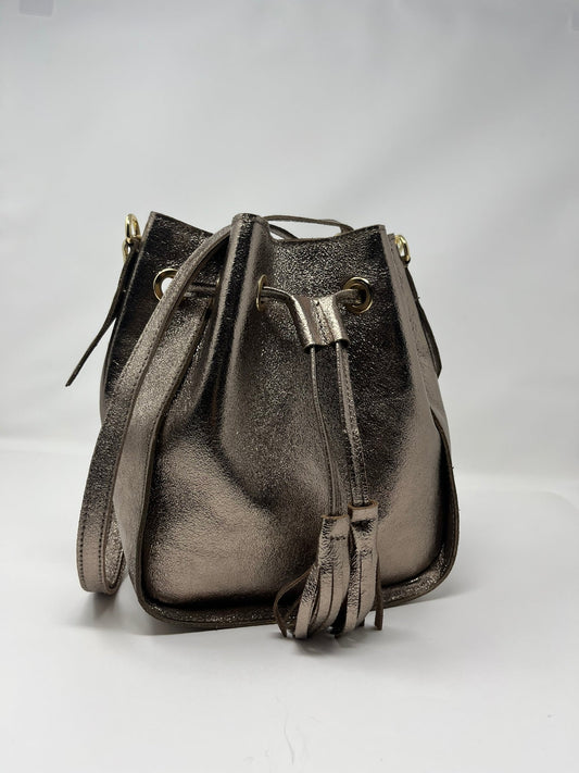 Bolso de piel Midi Bronze - Mooncolors.es